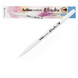 Artline SUPREME Brush Blender Pens | AP Certified Safe for Kids | Blur Resistant Ink | EPFS-F | Flexible Brush Nib Creates Unique Wide & Fine Lines | 3-Pack