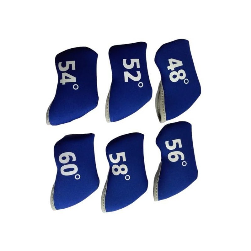 Golf Club Wedge Head Covers 6 Piece Set 48, 52,