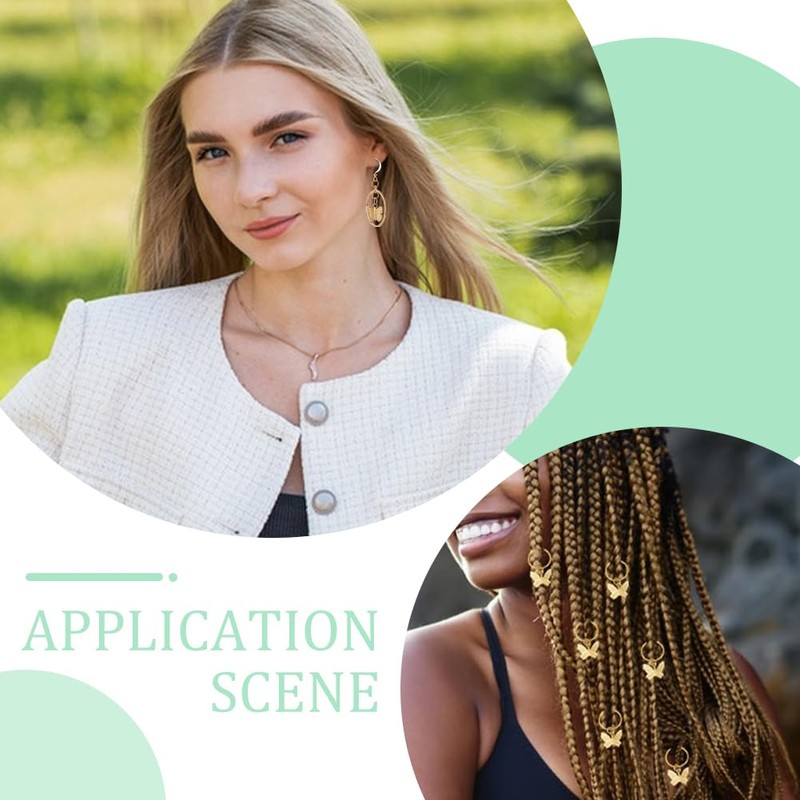 UNICRAFTALE 16Pcs 18K Gold Plated Butterfly Charms Animal Pendants Stainless