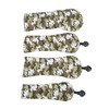 4Pcs Golf Club Head Cover PU Thick Plush Wear Resistant