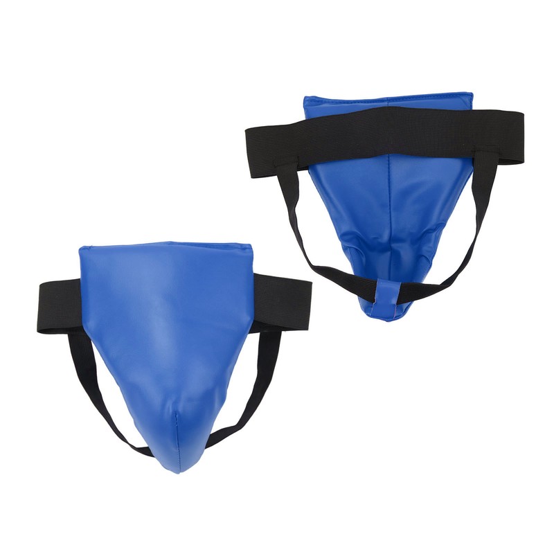 Groin Guard PU Leather Adjustable Elastic Band Boxing Groin Protector