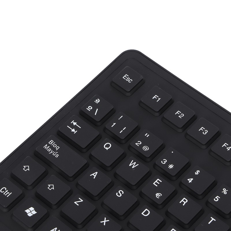 Keyboard 108 Key Spanish USB Wired Portable Foldable Quiet Waterproof