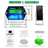 Yooreal Digital Backlight Tachometer Hour Meter,Resettable Hours,Replaceable Battery Engine for