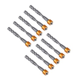Wincal Drywall Screwdriver Bits-10pcs 65mm PH2 Hex Shank Magnetic Anti-Slip Screwdriver Bits Set, Hexagon Handle Magnetic Non-Slip Screwdriver Bit for Plasterboard Gypsum Board Drywall Screws