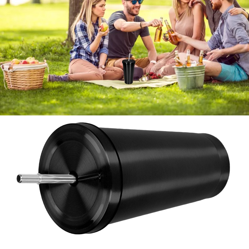Stainless Steel Water Cup Beach Travel Portable Water Bottle with