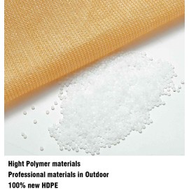 Euchirus Sun Shade Sail Canopy 6' x 8',Rectangle Shade Cloth UV Block Sunshade Fabric - Outdoor Cover Awning Shelter for Pergola Backyard Garden Yard (Sand Color)