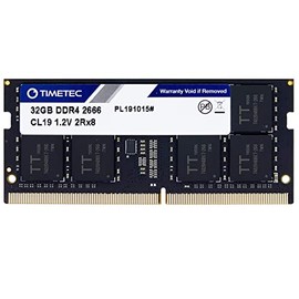 Timetec Hynix IC 32GB DDR4 SODIMM for Intel NUC KIT/Mini PC/HTPC/NUC Board 2666MHz PC4-21300 Non ECC Unbuffered 1.2V CL19 Dual Rank 260 Pin Memory Upgrade(32GB)