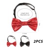 NyxSeat 2 Piece Bow Tie, Adjustable Bow, Christmas Bow Tie,