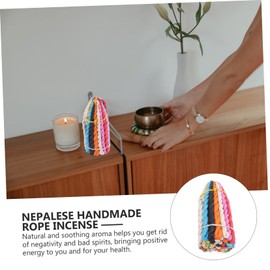 Artibetter 1set Handmade Rope Incense Traditional Meditation Natural Ingredients for Yoga to Use for Relaxation