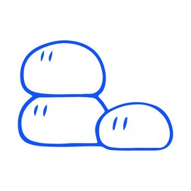 ANGDEST Clanvd Dang0 Clannad Dango (Azure Blue) (Set of 2) Premium Waterproof Vinyl Decal Stickers for Laptop Phone Accessory Helmet Car Window Bumper Mug Tuber Cup Door Wall Decoration