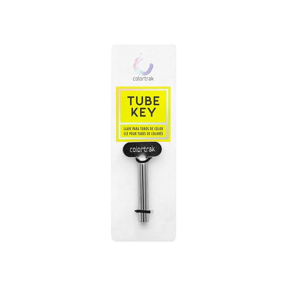 Colortrak Tube Squeezer Key, Use for Hair dye, Toothpaste, Paint, Salon and Cosmetic Applications - Includes 1 Durable Metal Roller Wringer Key for Metal and Plastic Flexible Tubes