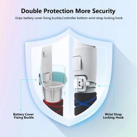 UPOK Grip Attachments Compatible with Meta/Oculus Quest 3 Accessories,Beat Saber Handles Extension, Long Arms Gorilla Tag, Golf Club 3-in-1 Quest 3 Controller Extender Mode Enhance Games Experience