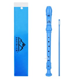 EASTROCK Recorder Descant Soprano Recorder, C Key Recorder, German 3-Piece Recorder Instrument for Beginners, Blue