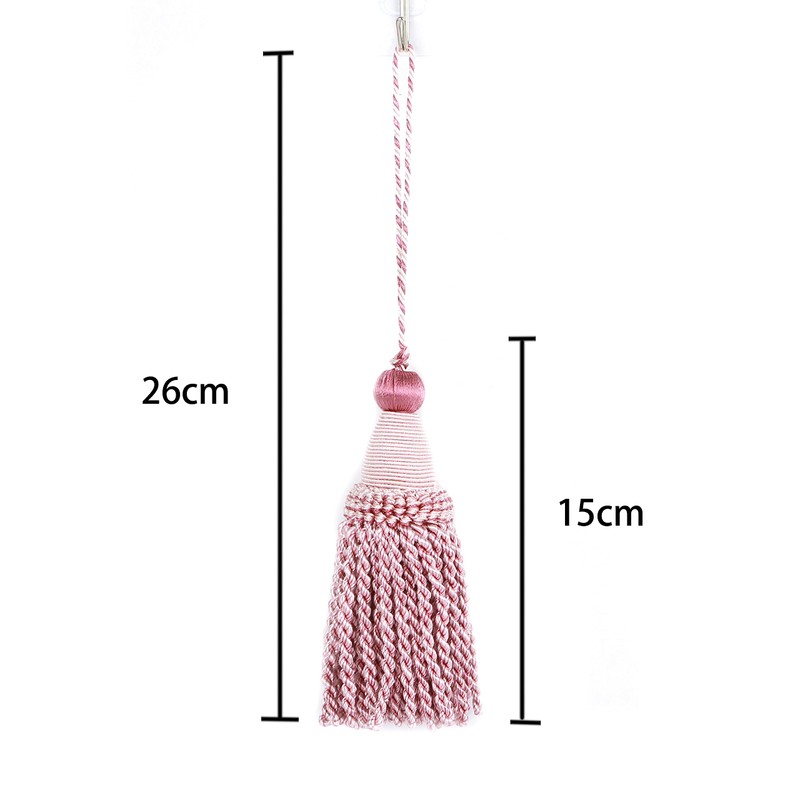 Fenghuangwu 2 Pcs 6" Large Key Tassel with 4.3" Loop