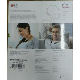 LG NEW LG Tone Triumph Bluetooth Wireless  Headset Neckband Headphone -Black SEALED