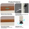 Narrow Console Table, 78.8" Sofa Table Adjustable Height Behind Couch