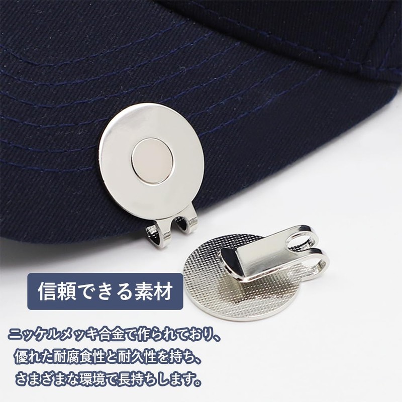 Vitalux マグネット式 ゴルフマーカー 3個セット ハットクリップ付き かわいいデザイン 磁気ボールマーク ゴルフ用品 父の日プレゼント