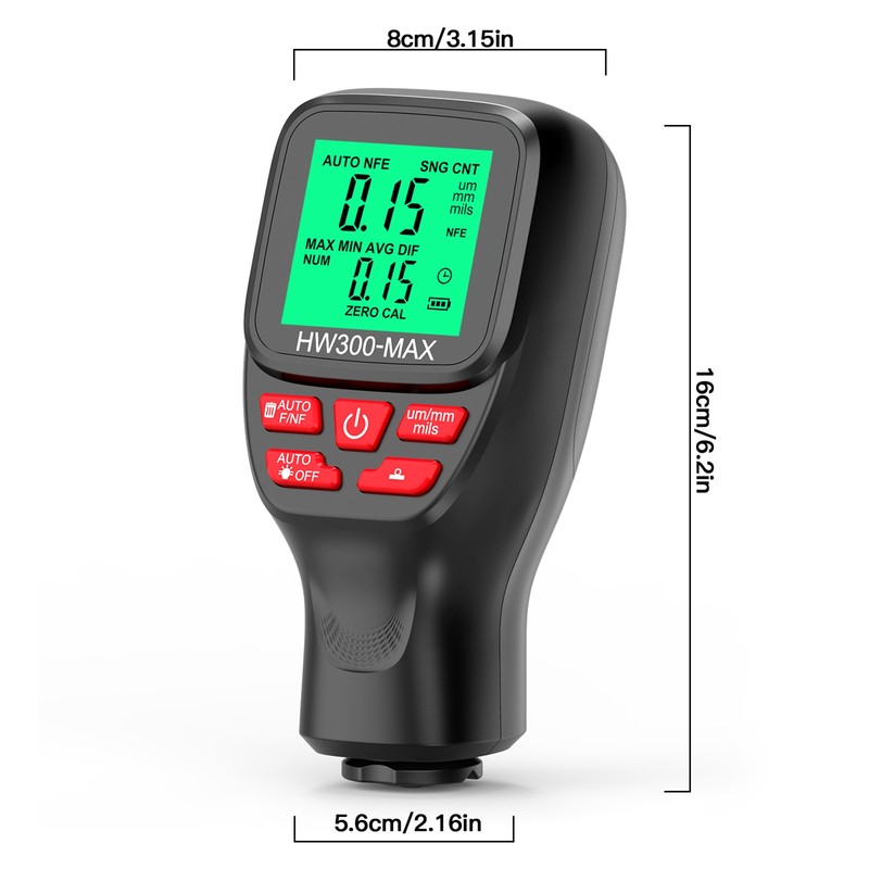 Coating Thickness Gauge Car Paint Thickness Gauge Measuring Metal Plating
