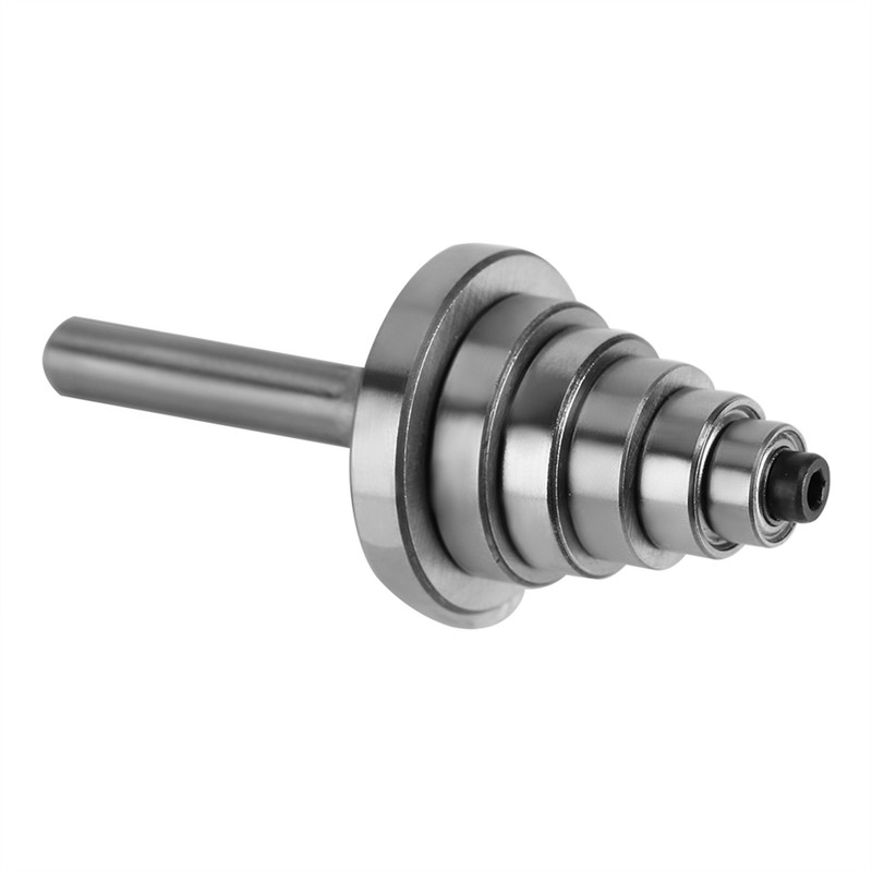 1/2"H - 1/4" Shank Rabbet Router Bit with 7 Bearings