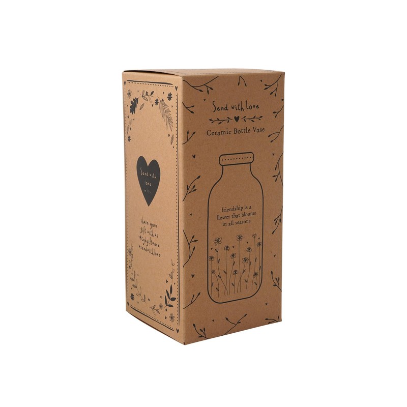 CGB Giftware | Send With Love 'Friendship...' Ceramic Bottle Vase