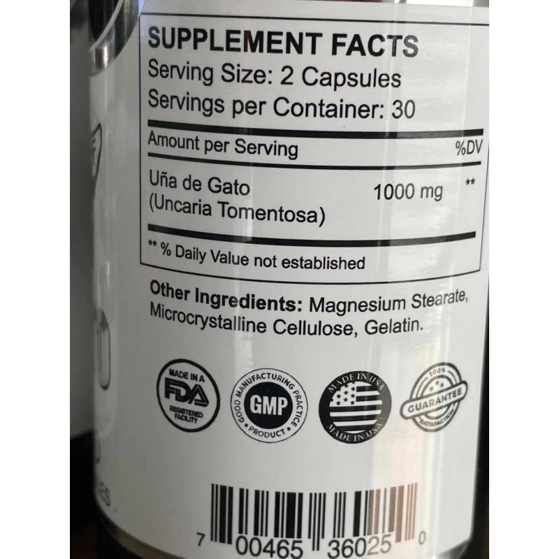 all nue natural PACK 2 Uña de Gato 1000 mg