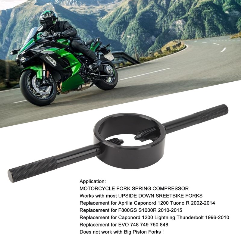 Motorcycle Fork Spring Compressor Kit Aluminum Universal Fit for Most