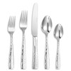 KEAWELL Premium 20/45/65 Piece Louis Hammered Silverware Set with Squared
