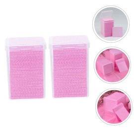 Baluue 2sets Eyelash Extension Wipes Safe Gentle Remover Pads Cleansing for Removal Travel-size Kit 400pcs*2