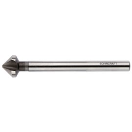 Bohrcraft 90 Degree High Speed Steel Countersink Long Design, 12.4x108 mm in Quadro Pack (1 Pack of 17030312490