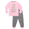 Harry Bear Girls Pyjamas Sleep Slogan, pink