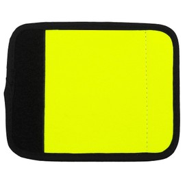 Manija de equipaje de neopreno, colores fluorescentes, identificadores de equipaje, etiquetas, marcador (amarillo neón)