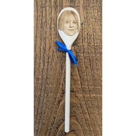 Happy Valley's Sarah Lancashire Merch Gift Idea Image On A Wooden Spoon-Novelty Memorabilia Present