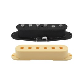 FLEOR Single-Coil-Tonabnehmer Alnik 5 ST Pickups Neck Guitar Pickups versetzt für ST SQ E-Gitarre, Creme