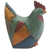 Wooden Hen / Chicken Hand Carved and Painted Rustic Style