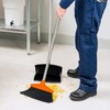 Woobroo Outdoor Broom Heavy Duty,Household Collapsible Angle Brush with 100