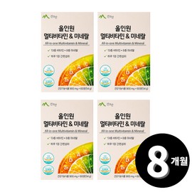 Living Factory H Partner All-in-one multivitamin mineral 60 tablets, 4 pieces / 올인원 멀티비타민 미네랄 60정, 4개