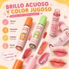 Set De 6 Brillos Labiales Hidratantes Con Acabado Espejo