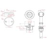 Design House 522334 Lift & Turn Bath Drain Kit Satin