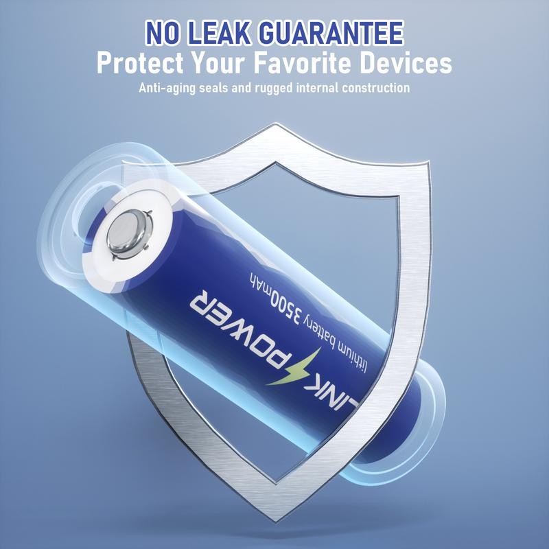 BlinksPower Lithium Batteries AA, 3500mAh 1.5V Double A Lithium Battery