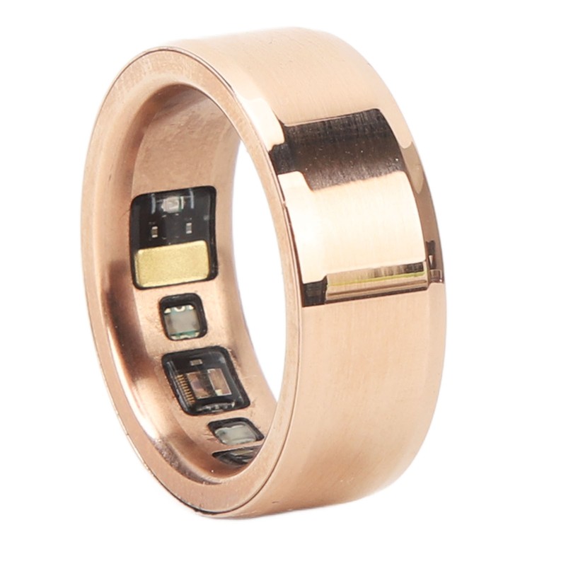 Smart Ring Pink Gold Sleep Monitor Health Tracker Waterproof Aluminum
