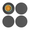 Vacavaliente Coaster, Recycled Leather, Grey