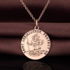 St Christopher Necklace Rose Gold St Christopher for Men Saint