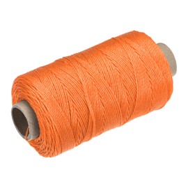 sourcing map Twisted Mason Line Nylon Twine String Cord Orange 100M/109 Yard 1MM Dia for Netting, Landscaping, Home Improvement, DIY Projects, Crafting, Masonry, Gardening