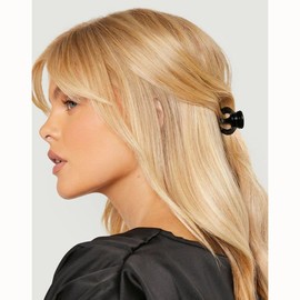 IYOU Small Claw Clips Black Mini Hair Claws Clips Cute Non-Slip Tiny Plastic Hair Clips Pins Clips for Women and Girls (Pack of 10)