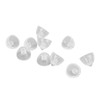 10pcs Sound Amplifier Closed Domes Single Layer Double Hole Silicone