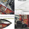 Doobicy Vintage Car Throw Pillow Covers 16x16 Set of 2