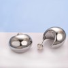 JOLCHIF Teardrop Chunky Silver Hoop Earrings for Women 925 Silver