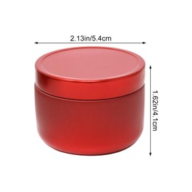 yueton 6PCS Tea Tin Canisters Portable Mini Tea Jars Loose Leaf Tea Storage Containers Small Round Tinplate Coffee Can