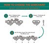 12 Inch Chainsaw Chains and Guide Bar Replacement for Stihl