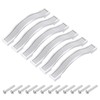 uxcell Cabinet Pulls Drawer Handle 96mm Hole Centers Alloy Crystal